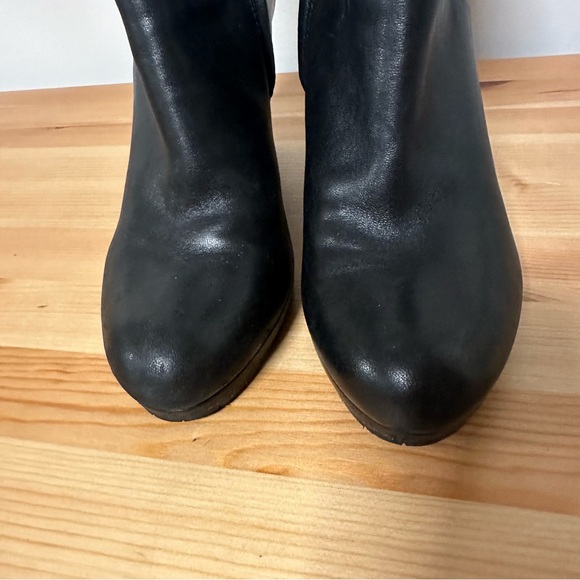 Prada Black Leather Wedge Booties as 9 / EU 40 - Picture 6 of 8
